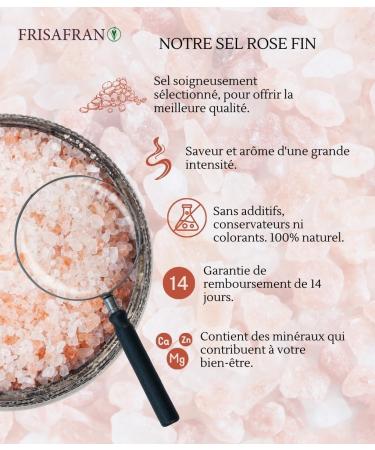  FRISAFRAN FRISAFRAN | Fine Himalayan Pink Salt 1kg | Natural Himalayan Salt | Pink Himalayan Salt | Salt | No Additives | Himalayan Sal - Buy Online on GoSupps.com