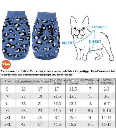 Stylish Dog & Cat Sweaters - Cozy Clothing for Small Dogs Chihuahuas & Bulldogs | Leopard & Blue Options Available - Buy Online on GoSupps.com