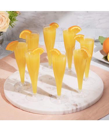 24 Pack Clear Plastic Champagne Flutes Disposable - Ideal for Parties, Toasting, and Celebrations | New Years Eve Party Supplies 2023 - Buy Online on GoSupps.com