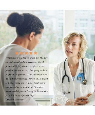 Nvorliy SI Joint Belt - Adjustable Sacroiliac & Sciatica Brace for Women - Hip Support for Lower Back, Pelvic, Sciatica, and Hip Pain Relief - L/XL - Buy Online on GoSupps.com