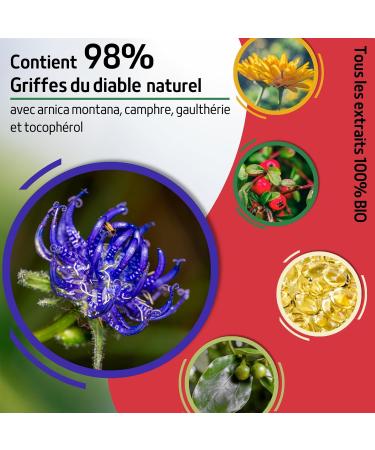 550 ml Devil's Claw Muscular Heating Ointment - Harpagophytum Arnica Camphor Massage and Relaxation Gel - Strong Cream for - Buy Online on GoSupps.com