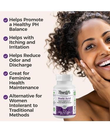 NewLife Naturals Boric Acid Suppositories 600mg with Intimate Feminine Spray - All Natural pH Balance for Women | Made in USA - Buy Online on GoSupps.com