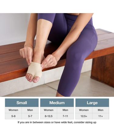 ZenToes Metatarsal Pads - Ball of Foot Pain Relief Cushions for Men and Women - 2 Pairs Medium Beige Fabric Sleeves with Gel Inserts - Sesamoiditis, Metatarsalgia, Morton's Neuroma - Buy Online on GoSupps.com