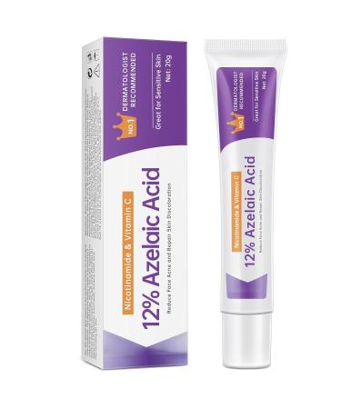 Azelaic Acid 12% Serum for Acne & Blemishes | Nicotinamide Serum for Smooth Skin - 0.7 OZ - Buy Online on GoSupps.com