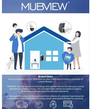 MUBVIEW 2K Security Camera Outdoor Security Cameras with 360 PZT View 2.4G WiFi Wired Home Surveillance Cameras Color Night Vision Motion Detection Siren 2 Way Talk 24/7 Works with Alexa 1 Count (Pack of 1) - Buy Online on GoSupps.com