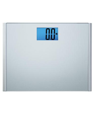 EatSmart Precision Plus Digital Bathroom Scale with Ultra-Wide Platform, 440 Pound Capacity Silver