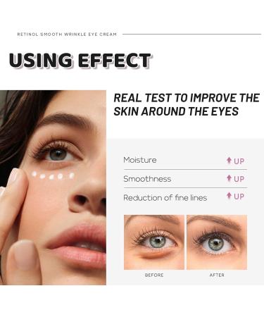 Retinol Eye Cream Dark Circle Eye Cream For Puffy Eyes Caffeine Eye Cream Anti Aging Eye Bags Remover And Anti Wrinkle Brightening Eye Cream Fine Lines Reduction Eye Contour Firming Eye Cream. - Buy Online on GoSupps.com