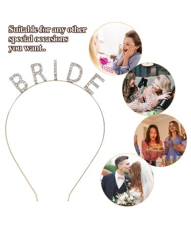 KALIONE Rhinestone Bride Headband - Elegant Rose Red Bridal Crown for Women | Bachelorette Party Headband - Buy Online on GoSupps.com