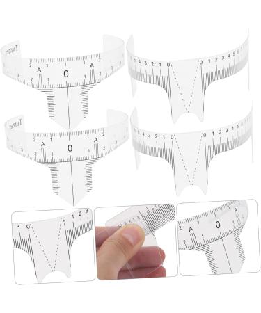 FRCOLOR 10pcs Eyebrow Design Ruler Clear Stickers Disposable Eyebrow Ruler Sticker Eyebrow Positioning Tool - Buy Online on GoSupps.com