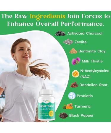 15-in-1 Detox Binder, Activated Charcoal, Zeolite & Bentonite Clay, Chlorella, 1500 MG Detox Supplement Maximum Absorbent, Liver Gut Digestive Detox Cleanse, 90 Vegan Capsules 90 Count (Pack of 1) - Buy Online on GoSupps.com