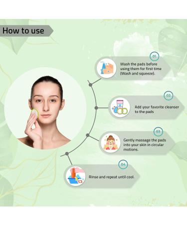 Your VIP Skin Sliming Pads - Washable & Reusable Organic Cotton/Bamboo (20 Pieces) for Ultimate Skin Care - Buy Online on GoSupps.com