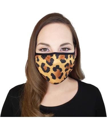 Shop Saris and Things 3 Pack Leopard Cheetah Print Face Masks for Women & Teens - Soft Washable Reusable 2 Layers - Buy Online on GoSupps.com