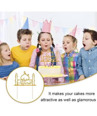 8 Pcs Eid Mubarak Cake Topper Glitter Paper Star Moon Birthday Cupcake Toppers Muslim Mubarak Glitter Cake Decorations Eid Mubarak Glitter Cupcake Topper Pick for Birthday Party - Buy Online on GoSupps.com