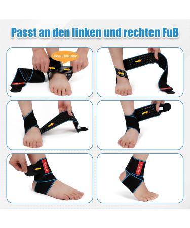 Pokatu Ankle Bandage | Adjustable Foot Support for Men & Women | Stabilize Your Ankle for Tennis Football & Running - Buy Online on GoSupps.com