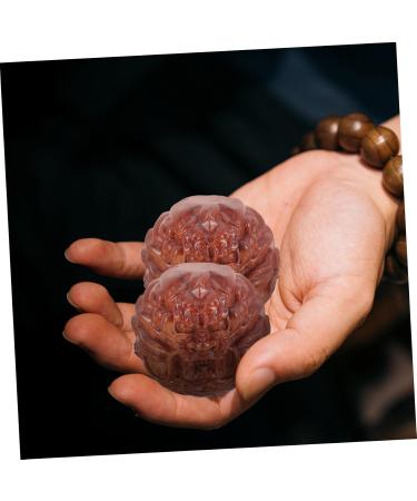 Magiclulu Massage Globe Fitness Balls - Wood Hand Massage Balls for Relaxation & Exercise | Small Gymnastics Balls for Hand Therapy - Buy Online on GoSupps.com