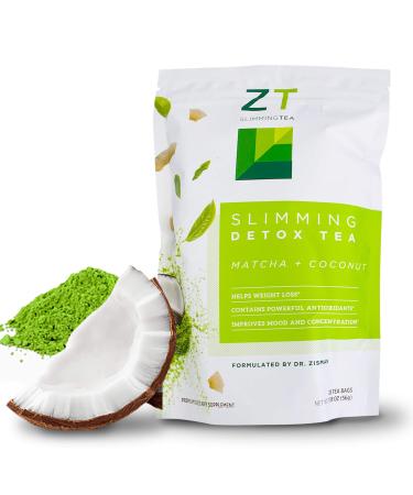 Dr. Zisman ZT Slimming Tea Matcha-Coconut Blend 28 Tea Bags 28 Count (Pack of 1) - Buy Online on GoSupps.com