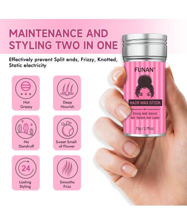 SUOFEIYA Hair Wax Stick - Long Lasting Styling Pomade for Wigs - 2.7oz Pack of 1 - Buy Online on GoSupps.com
