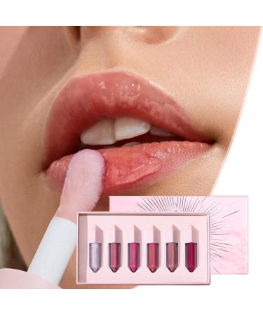  Yugugomo Lip Tint Kit Beauty Gloss Makeup Smudge-Proof Waterproof Tinted Lip Gloss Collection for Travel Scene Date Gathering Vacation - Buy Online on GoSupps.com