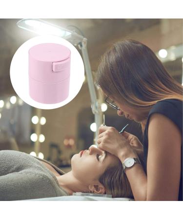 Lurrose Pink Eyelash Extension Glue Storage Box - Plastic Adhesive Container for Eyelash Glue - Durable & Stylish Organizer - Buy Online on GoSupps.com