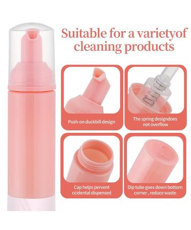 36 pcs 2oz Empty Foam Soap Dispensers Bottles - Refillable Lash Cleanser, Shampoo, Lotion, Hand Sanitizer - BPA-Free Pink - Cosmetics Castile - Buy Online on GoSupps.com