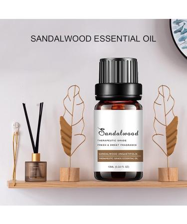 Organic Sandalwood Essential Oil for Anxiety Relief & Skin Care | Natural Massage Oil - Buy Online on GoSupps.com