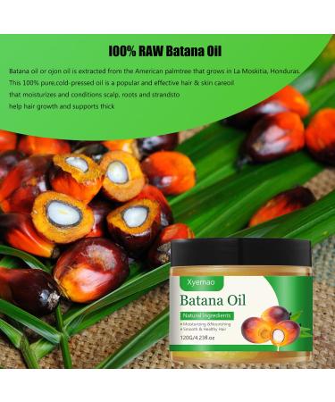 Raw Batana Oil for Hair Growth | 100% Pure Dr. Sebi Batana Oil from Honduras | Anti-Aging & Repair | Natural Beauty | 120g - Buy Online on GoSupps.com