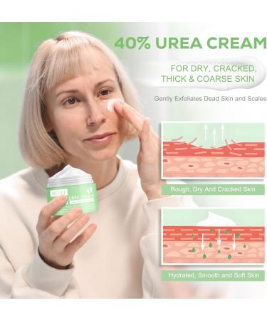 Urea Cream 40% Urea Foot Cream Cracked Heel Repair Cream For Feet and Hand for Deep Moisturizing Callus Remover Nourishes Soften For Feet Knees Hand 120g - Buy Online on GoSupps.com