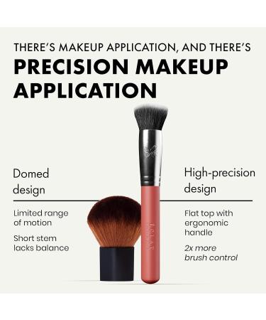 Kabuki Brush - Flat Top Kabuki Brush - Bronzer Brush Contour Brush Blush Brush and Foundation Brush for Liquid Makeup Flawless & Effortless Makeup Brush Vegan Fibres Make Up Brush - Buy Online on GoSupps.com