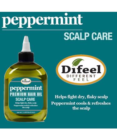 Difeel Peppermint Scalp Care Hair Oil - 7.1 oz | Soothes and Nourishes Scalp | Promotes Healthy Hair Growth - Buy Online on GoSupps.com