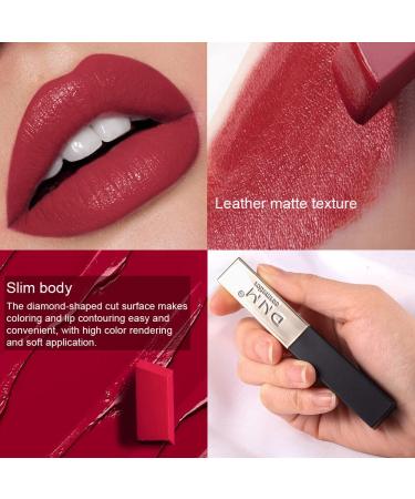 DNM 6Pcs Red Silky Velvet Matte Lipstick Set for Women - Long Lasting, Waterproof Maroon Lipstick - 24 Hours Color Stay - 6 Count Pack - Buy Online on GoSupps.com