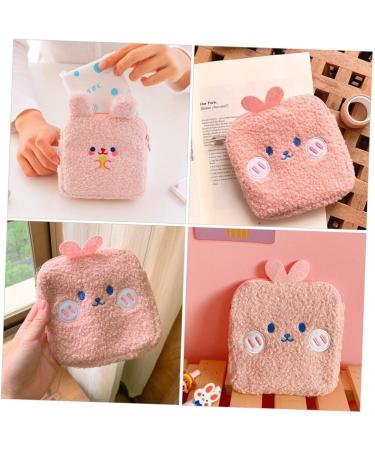 Yarnow Women's Bandages Hase Wallet & Menstruation Bag - Plush Mini Storage Bag for Diapers & Towels - Buy Online on GoSupps.com
