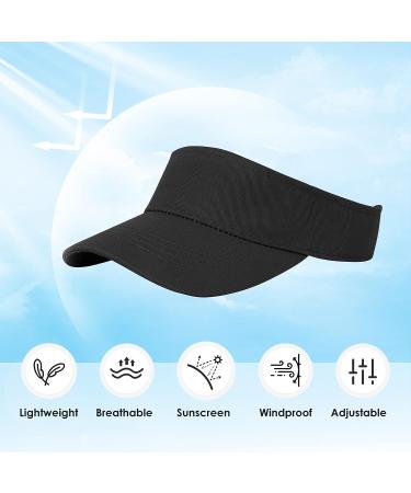 Zando Kids Adjustable Cotton Sun Visor Hat | Boys Girls Baseball Tennis Golf Cap | Beach Hat 6-12 Years | 1pc White - Buy Online on GoSupps.com