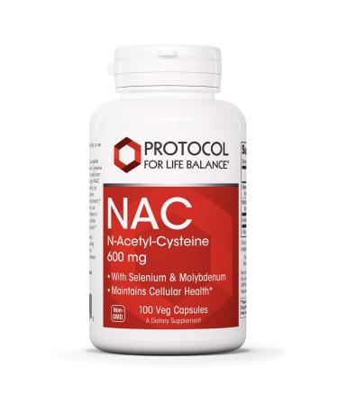 Protocol NAC with Selenium and Molybdenum - Glutathione Brain and Lung - 100 Veg Caps