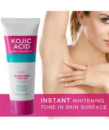 Kojic Acid Skin Underarm Cream Korean Skin Care for Women Kojic Acid Skin Cream Dark Neck Remover Cream Kojic Acid Knee Cream Cream Kojic Acid Collagen Cream For Dark Underarm Underarm Skin Cream - Buy Online on GoSupps.com