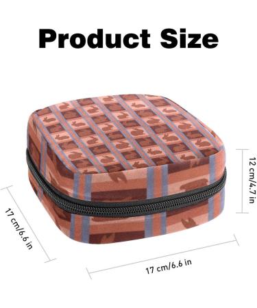 Nordic Animal Sanitary Napkin Storage Bag - Portable Menstrual Pad Holder for Teen Girls & Women - Multicolored Design #03 - Buy Online on GoSupps.com