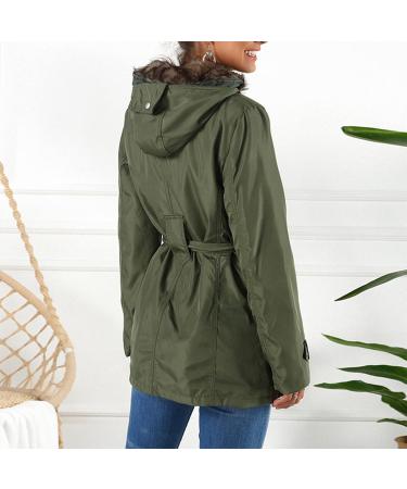 Hanxiulin Women's Oversized Fleece Plush Jacket - Warm Fluffy Hoodie with Zipper Winter Transition Coat & Hooded Trench Coat (Size B 3XL) - Buy Online on GoSupps.com