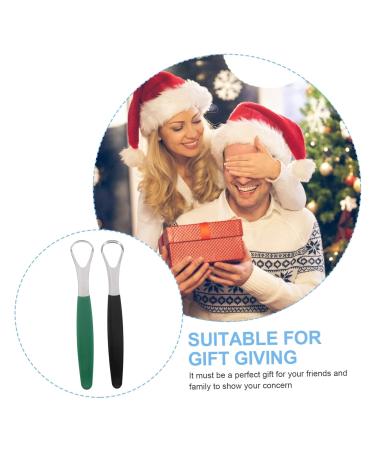2 Sets Stainless Steel Oral Scrapers - Effective Mouth Cleaning Tool | International Shipping Available - Buy Online on GoSupps.com
