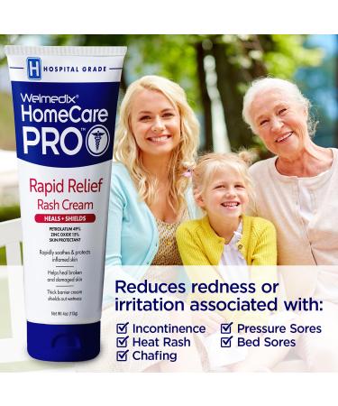 Welmedix Home Care Pro Rapid Relief Diaper Rash Cream - Pack of 3 - 4 Oz. - Buy Online on GoSupps.com