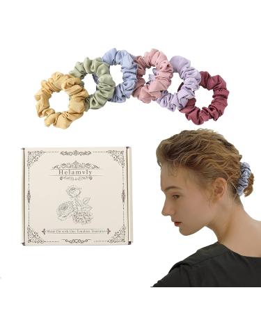 Satin Scrunchies for Women - 6PCS Soft Hair Ties in Spring Colors - Buy Online on GoSupps.com