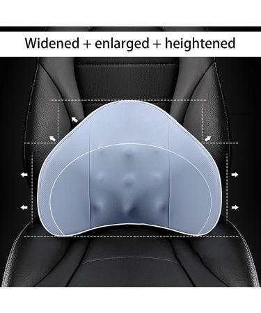 Car Lumbar Support - Lumbar Pillow for Driver Soft Lumbar Pillow for Lower Back Discomfort Relief Car Back Cushion for Driving Ergonomic Lumbar Support for Car Blue - Buy Online on GoSupps.com