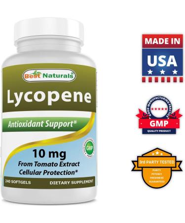 Best Naturals Lycopene Tomato Extract 10mg Softgels - 240 Count Pack (1) - Buy Online on GoSupps.com