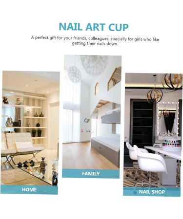 minkissy 3 Pcs Nail Art Crystal Cup Dappen Dish with Lid Nail Dappen Dish Acrylic Cup for Nails Dappen Dish Bowl Acrylic Powder Dish Crystal Dappen Dish Crystal Nail Cup White Cover Glass 5.5x5.5cmx3pcs Whitex3pcs - Buy Online on GoSupps.com