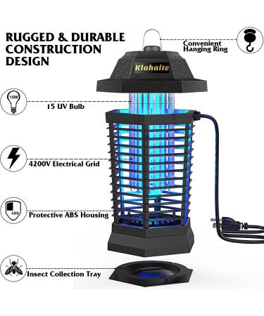 Klahaite Bug Zapper: Indoor & Outdoor Electric Mosquito Killer - 1 Pack - Buy Online on GoSupps.com