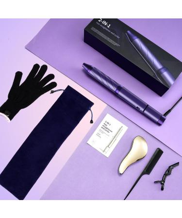 2 in 1 Hair Straightener & Curler - Professional Flat Iron for All Hairstyles | Fast Heating 13 Modes Auto Off - Perfect Gift for Women & Girls - Buy Online on GoSupps.com