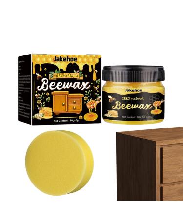 Furniture Beeswax Polish 80g Portable Wood Furniture Cleaner Polish | Flexible Beeswax Furniture Polish Restorer Furniture Cleaner and Polish for Wood Doors Chairs Floors Besreey