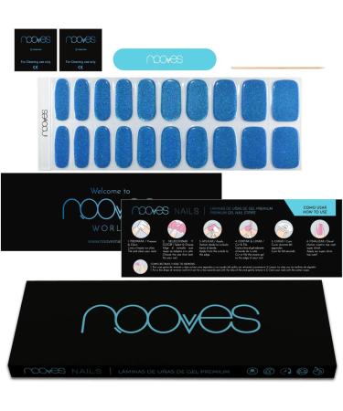  NOOVES NOOVES Nails - Premium Precursed Gel Nail Polish - Sea Water - Blue | Semi-Permanent Gel Nail Strips | Gel Nail Stickers | Gel Nail Stickers - Buy Online on GoSupps.com