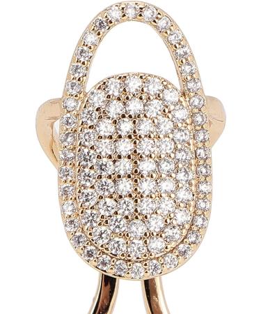 Nail nart Decoration Rhinestone Fingernail Rings Fingernail Ring Nail ring finger Decoration Nail Cover Rings Finger Decoration Rings for Parties Ring Jewelry Gift (Golden) - Buy Online on GoSupps.com