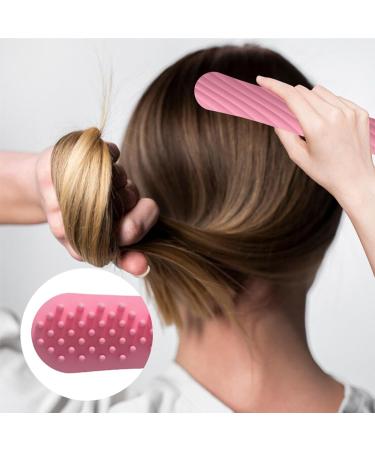 Buy Generic Silicone Massage Comb with Long Handle | Scalp Massage Comb for All Hair Types - Soft Silicone Ridge | Perfect for Men Women Teens & Girls - Rose Color - Buy Online on GoSupps.com