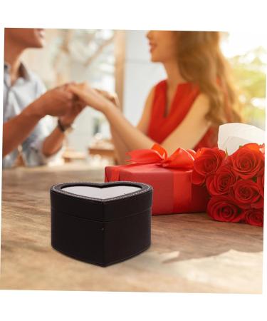 3 Pcs Heart Shaped Window Box Gift Boxes with Lids Christmas Paper Gift Boxes Clear Container with Lid Gift Arrangement Boxes Flower Packing Container Transparent Lid Flowers Skin 1 count (Pack of 1) Blackx3pcs - Buy Online on GoSupps.com