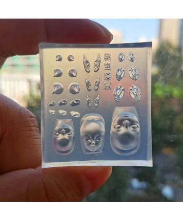 MCAORI Elf Ear Nail Stamping Templates Elf Doll Nail Art Molds Devil Horns DIY Nail Carving Mold Gift for Nail Art Enthusiasts - Buy Online on GoSupps.com